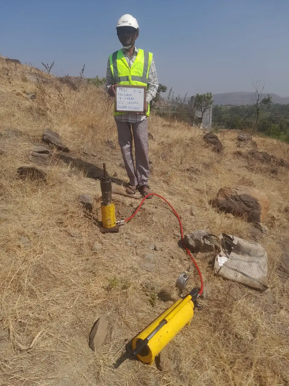 Rock Anchor Pull-Out Test